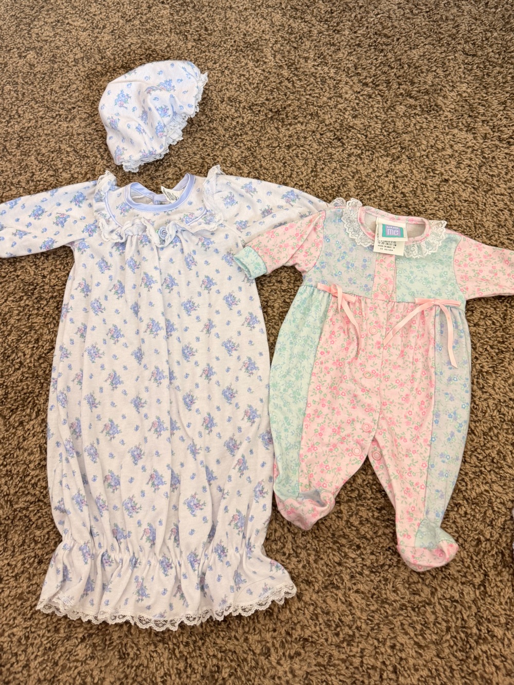 Vintage 90s Preemie Sleepers
